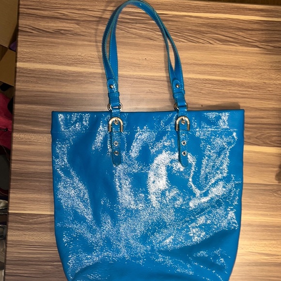 Badgely Mischka blue shoulder bag - Picture 3 of 16